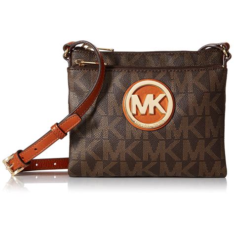 michael kors brown signature bag|Michael Kors brown crossbody bag.